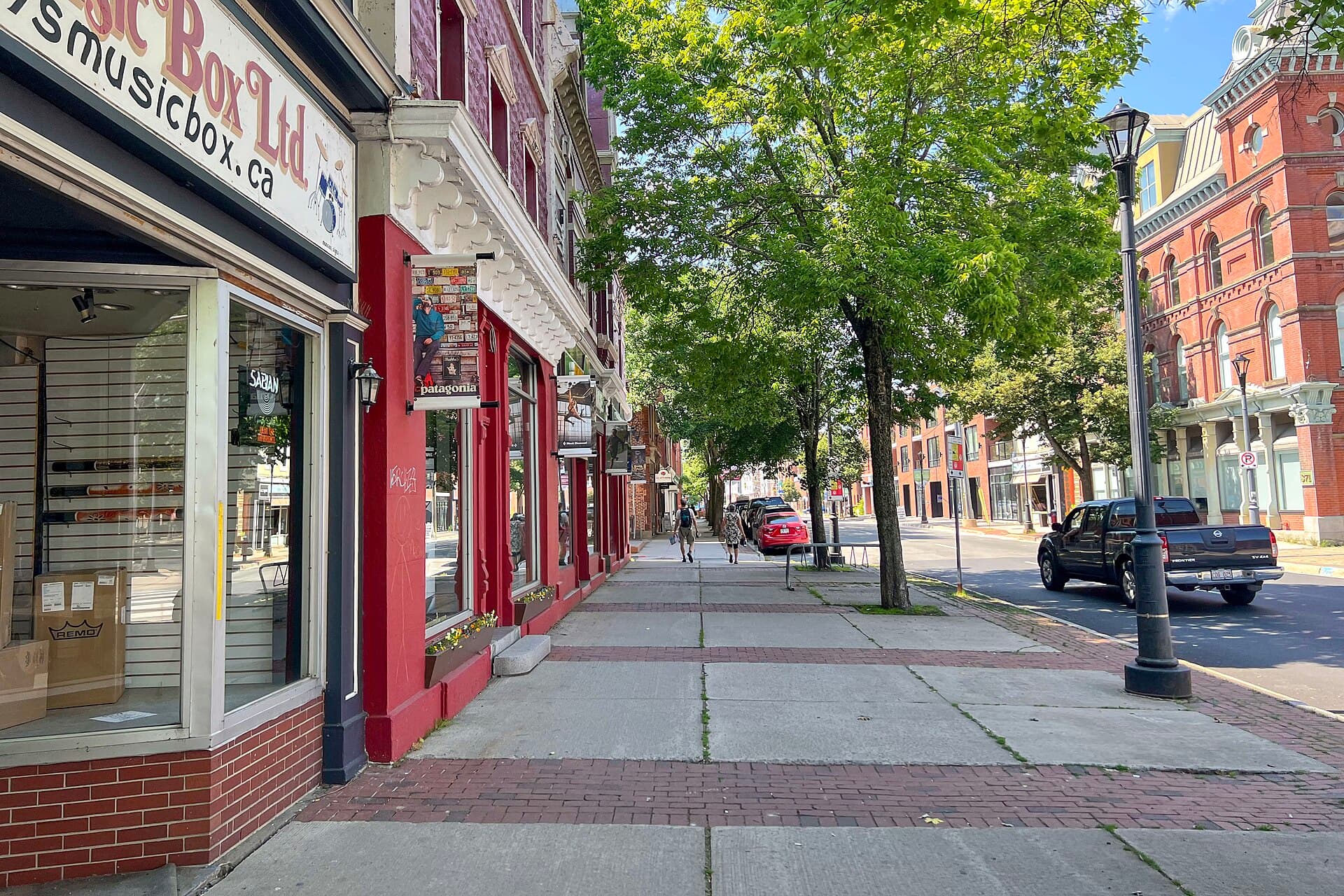 Queen Street in downtown Fredericton, New Brunswick